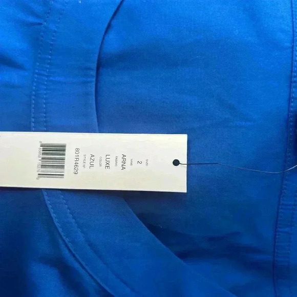 NWT  Theory Shift Dress Size 2 Royal Blue Business Workwear Capsule Wardrobe - Picture 4 of 4